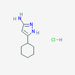Structure of 5-Cyclohexyl-1H-pyrazol-3-ylamine hydrochloride