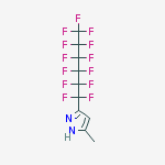 3-(Tridecafluoro-1-hexyl)-5-(methyl)pyrazole结构式