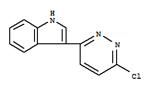 Structure of 3-(6-CHLORO-3-PYRIDAZINYL)-1H-INDOLE