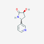 Structure of (3s,5r)-3-hydroxy-5-pyridin-3-ylpyrrolidin-2-one