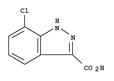 Structure of 7-CHLORO-1H-INDAZOLE-3-CARBOXYLIC ACID