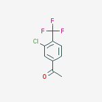 Structure of 1-[3-chloro-4-(trifluoromethyl)phenyl]ethanone