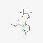 methyl 5-fluoro-2-(4,4,5,5-tetramethyl-1,3,2-dioxaborolan-2-yl)benzoate结构式