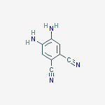 Structure of 1,2-Benzenedicarbonitrile,  4,5-diamino-