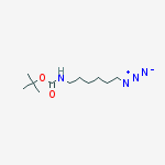 Structure of (6-Azido-hexyl)-carbamic acid tert-butyl ester