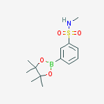 N-methyl-3-(4,4,5,5-tetramethyl-1,3,2-dioxaborolan-2-yl)Benzenesulfonamide结构式