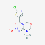 Structure of (nz)-n-[3-[(2-chloro-1,3-thiazol-5-yl)methyl]-5-(trideuteriomethyl)-1,3,5-oxadiazinan-4-ylidene]nitramide