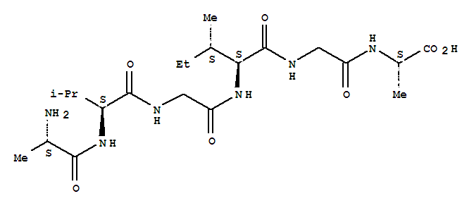 Structure of L-alanyl-L-valylglycyl-L-isoleucylglycyl-L-alanine