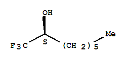 (S)-(-)-1,1,1-三氟-2-辛醇结构式