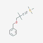 Structure of (4-(Benzyloxy)-3,3-dimethylbut-1-ynyl)trimethylsilane