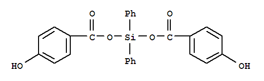 Benzoic acid, 4-hydroxy-, diphenylsilylene ester结构式