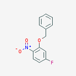 Structure of Benzene, 4-fluoro-1-nitro-2-(phenylmethoxy)-