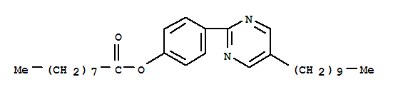Structure of Nonanoicacid4-(5-decyl-pyrimidin-2-yl)phenylester