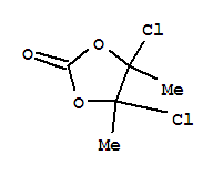 4,5-Dichloro-4,5-dimethyl-1,3-dioxolan-2-one结构式
