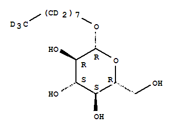 Structure of 1-O-OCTYL-D17-BETA-D-GLUCOPYRANOSIDE