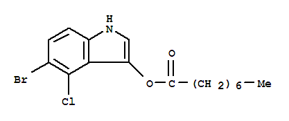 Structure of 5-BROMO-4-CHLORO-3-INDOLYL CAPRYLATE