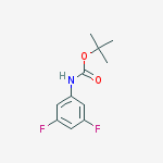 Structure of 2-methyl-2-propanyl (3,5-difluorophenyl)carbamate