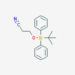 3-(tert-butyldiphenylsilyloxy)propanenitrile结构式