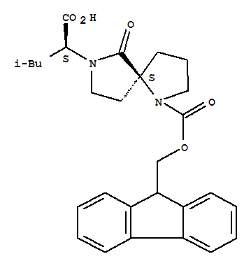 FMOC-(S,S)-[PRO-LEU]-SPIROLACTAME结构式