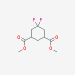 Structure of diMethyl 5,5-difluorocyclohexane-1,3-dicarboxylate