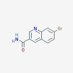 7-Bromoquinoline-3-carboxamide结构式