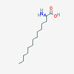 Structure of Tetradecanoic acid, 2-amino-, (S)-