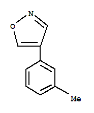 Structure of Isoxazole,4-(3-methylphenyl)-