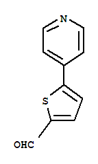Structure of 5-Pyridin-4-ylthiophene-2-carboxaldehyde 97%
