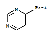 Structure of Pyrimidine,4-(1-methylethyl)-
