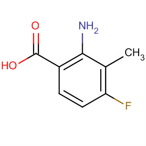 Structure of Benzoic acid, 2-amino-4-fluoro-3-methyl-