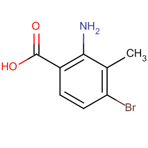 Structure of Benzoic acid, 2-amino-4-bromo-3-methyl-