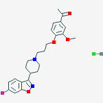 Structure of ILOPERIDONE (HYDROCHLORIDE), 98%
