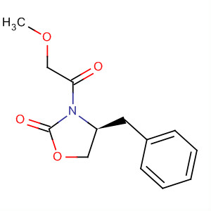 Structure of 2-Oxazolidinone, 3-(methoxyacetyl)-4-(phenylmethyl)-, (4S)-