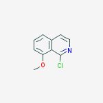 Structure of Isoquinoline, 1-chloro-8-methoxy-