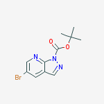 Structure of 1-Boc-5-broMo-1H-pyrazolo[3,4-b]pyridine