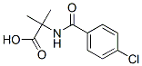 Structure of Alanine,  N-(4-chlorobenzoyl)-2-methyl-