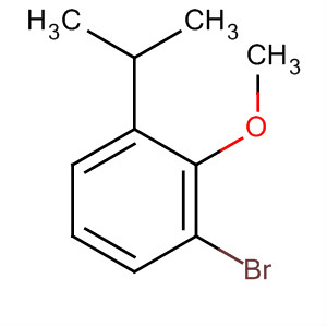 Structure of Benzene, 1-bromo-2-methoxy-3-(1-methylethyl)-
