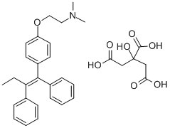 2-[4-[(E)-1,2-diphenylbut-1-enyl]phenoxy]-N,N-dimethyl-ethanamine结构式