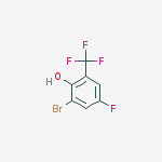 Structure of 2-BROMO-4-FLUORO-6-(TRIFLUOROMETHYL)PHENOL, 95%