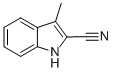 Structure of 1H-Indole-2-carbonitrile,3-methyl-