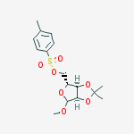 Methyl-2,3-isopropylidene-5-o-p- toluene sulfonyl-b-D-ribofuranoside结构式