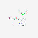 Structure of 2-(difluoroMethoxy)pyridin-3-ylboronic acid