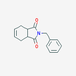 2-benzyl-3a,4,7,7a-tetrahydroisoindole-1,3-dione结构式