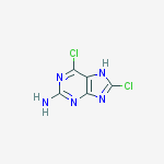 6,8-Dichloro-9H-Purin-2-Amine结构式