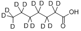 Structure of HEPTANOIC-D13 ACID