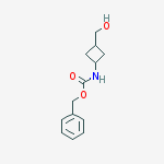 Benzyl N-[3-(hydroxymethyl)cyclobutyl]carbamate结构式