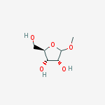 Structure of α,β-1-Methyl-D-ribofuranoside