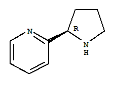 Structure of Pyridine,2-(2R)-2-pyrrolidinyl-