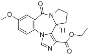 Structure of ETHYL (S)-11,12,13,13A-TETRAHYDRO-7-METHOXY-9-OXO-9H-IMIDAZO[1,5-A]PYRROLO[2,1-C][1,4]BENZODIAZEPINE-1-CARBOXYLATE