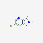 Structure of 6-Bromo-3-iodo-1H-pyrazolo[4,3-b]pyridine